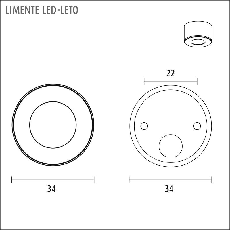 limente Kalustevalaisin led-leto 4x1w 4000k rst