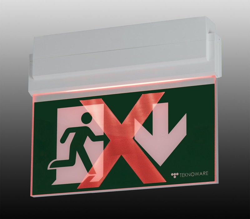 teknoware Exit light opas 80 twt8051wkx 220-240v,50/60hz,dc