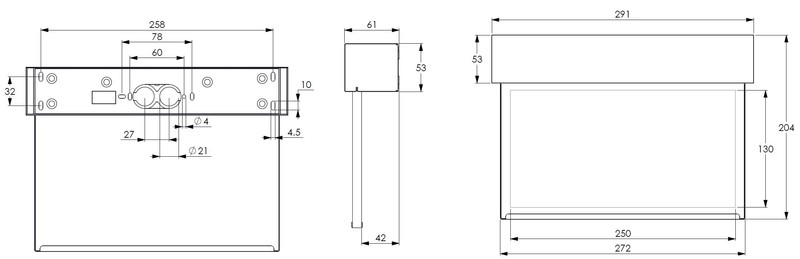 teknoware Opastevalaisin steel twse292wa 230vac ip20