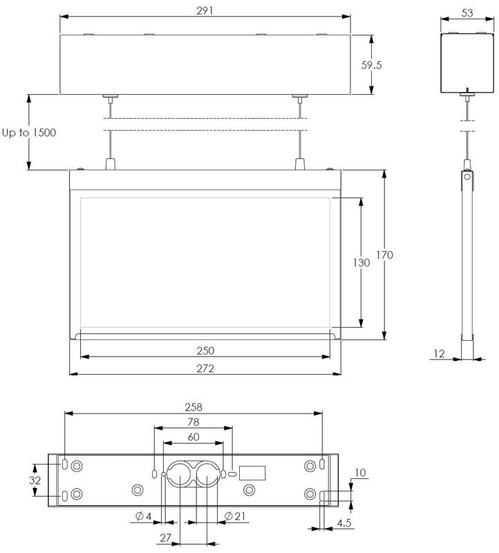 teknoware Opastevalaisin steel twse392wa 230vac ip20