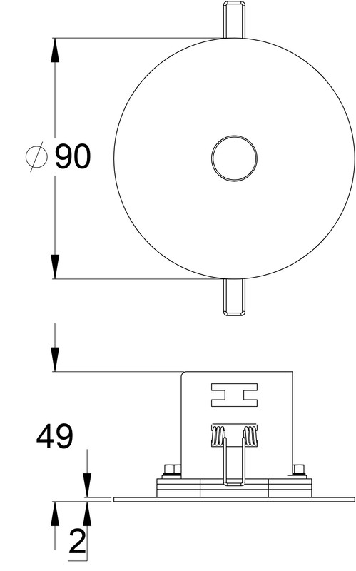teknoware Emergency lumin. slimspot ii twt1241wk 24 vac/dc ip20