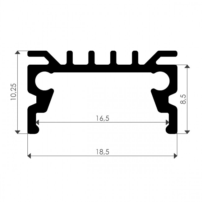 ftlight Led profile premium profile profile 2m, alumiun