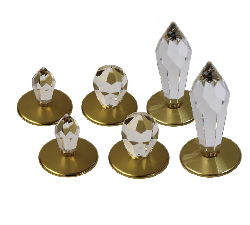LIGHT DISTRIBUTION ACC. CRYSTAL ASSORTMENT GOLD 6