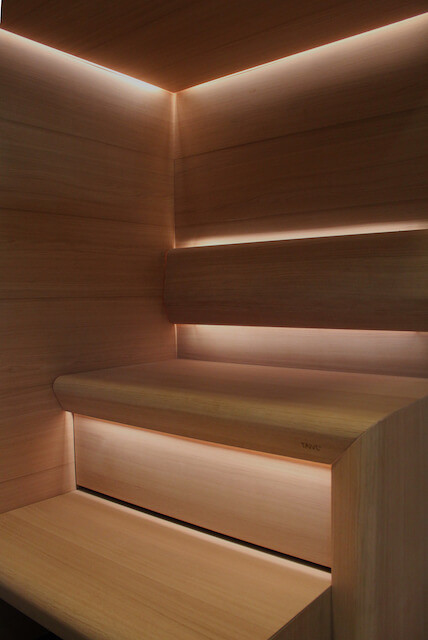 cariitti Fiberbelysningsarmatur sauna linear glass set