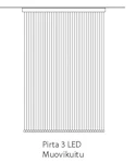 OPTICAL FIBRE LUMINAIRE PIRTA LED FLAT 1.2