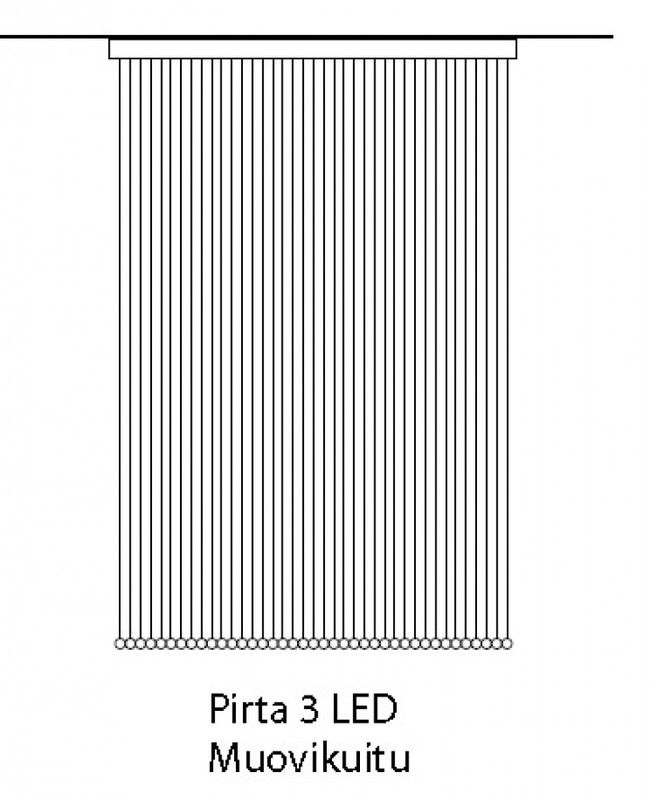 OPTICAL FIBRE LUMINAIRE PIRTA LED FLAT 1.6