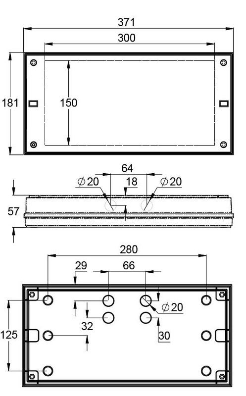 teknoware Nödljusarmatur solid zone lowbay twt3241wk 24v ip65