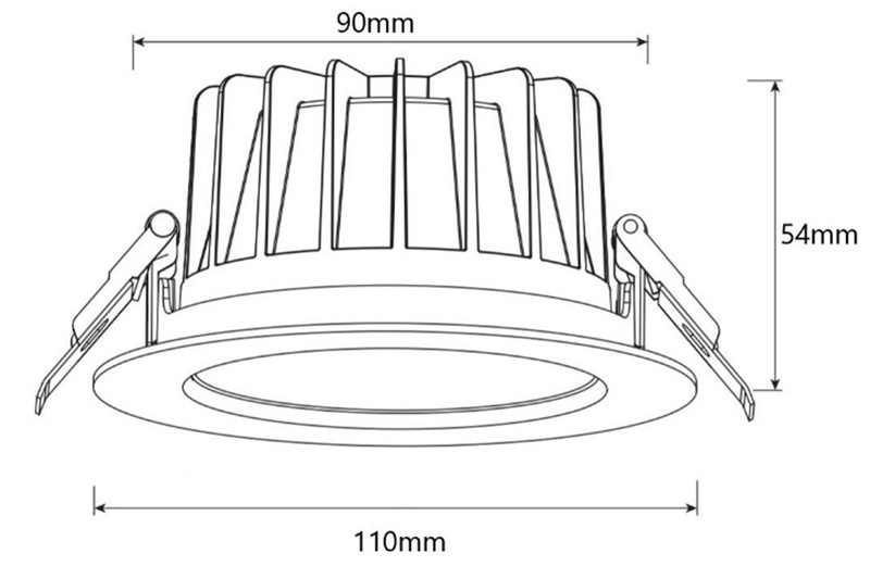 arten Downlight nova deep downlight hide 10w ugr19 4k