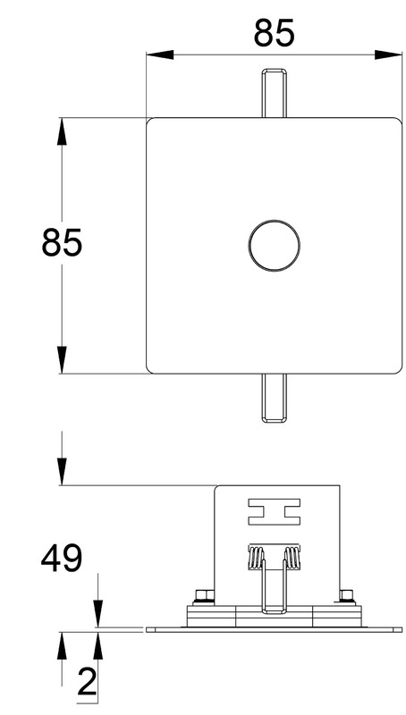 teknoware Turvavalaisin slimspot ii twta271w 24-230 vac/dc ip20