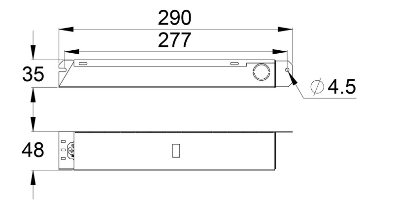 teknoware Turvavalaisin slimspot ii twta551wk 230 vac/dc ip20
