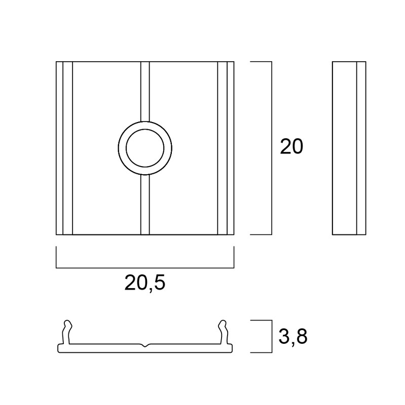 sylvania Mechanical accessories al 0022645 holder 33x13 pair