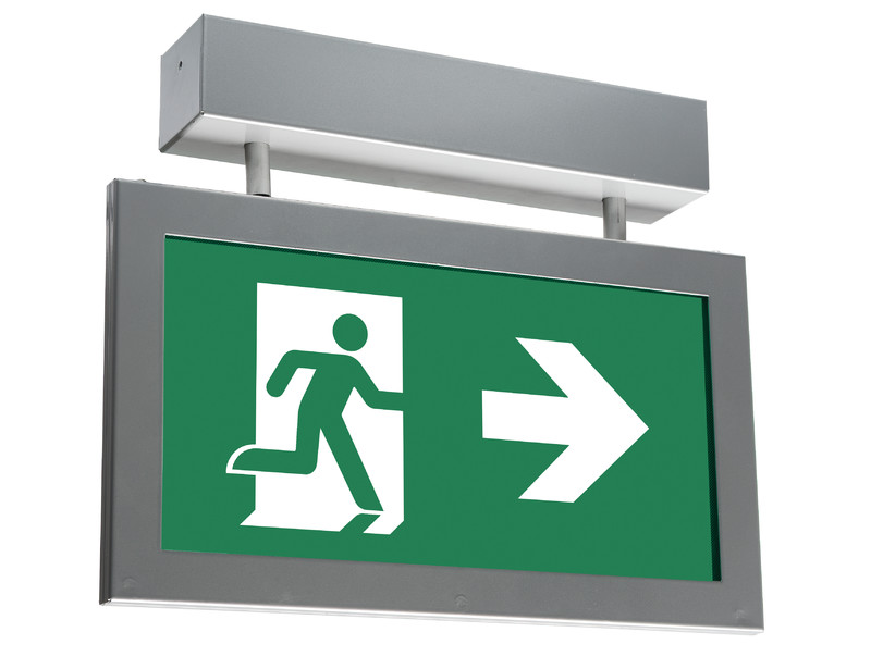 teknoware Exit light silver y6592wm143 230vac 30m