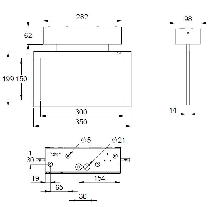 teknoware Opastevalaisin silver y6592wa145 230vac 30m alas 2-p