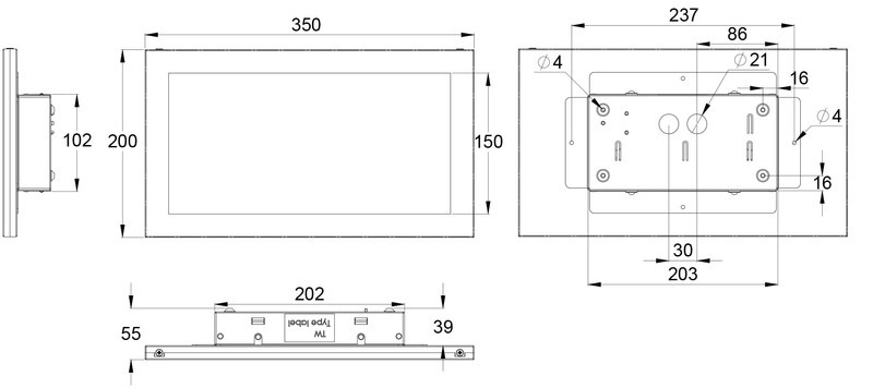 teknoware Opastevalaisin silver y6751wk147 230v 30m vas 1-p