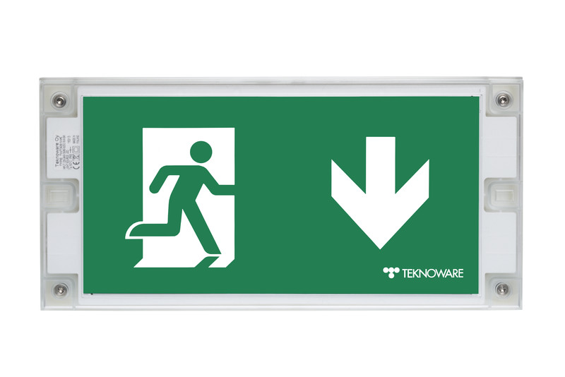 teknoware Opastevalaisin solid exit twt3071we 24-230v ip65