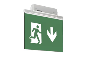 teknoware Exit light opas 81 tws8192wa 230vac 60m left 1-s