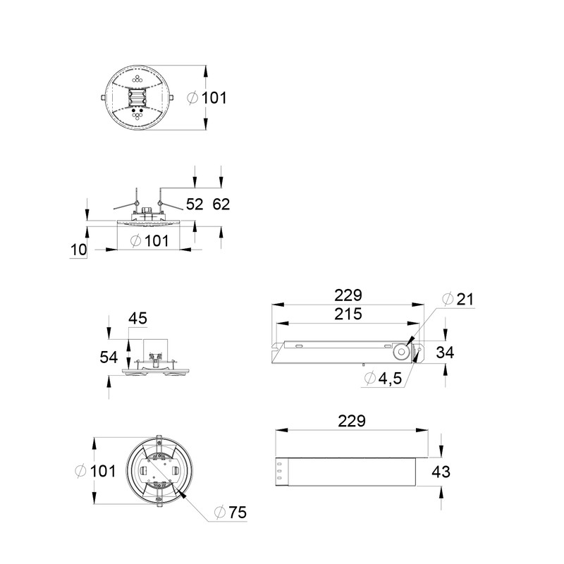 teknoware Turvavalaisin linespot y5071w 24-230v ip20 yp