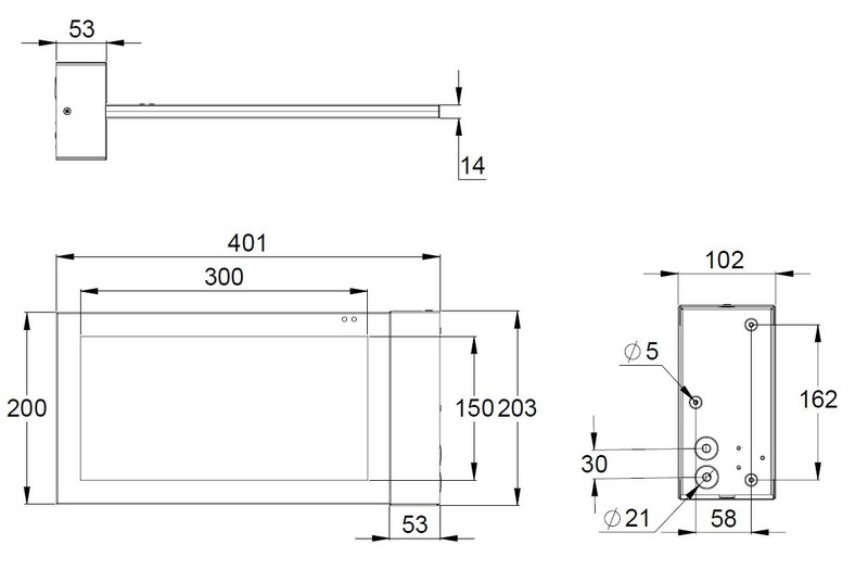 teknoware Opastevalaisin silver tws6692wm 230vac ip20 1h