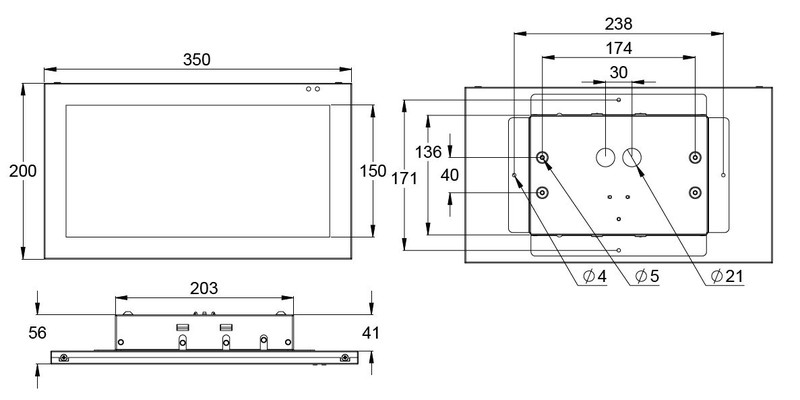 teknoware Opastevalaisin silver tws6792wm 230vac ip20 1h