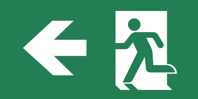 CONTROL ACCESSORY PICTOGRAM, LEFT ARROW 1-S