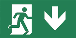 CONTROL ACCESSORY PICTOGRAM, DOWN ARROW 1-S