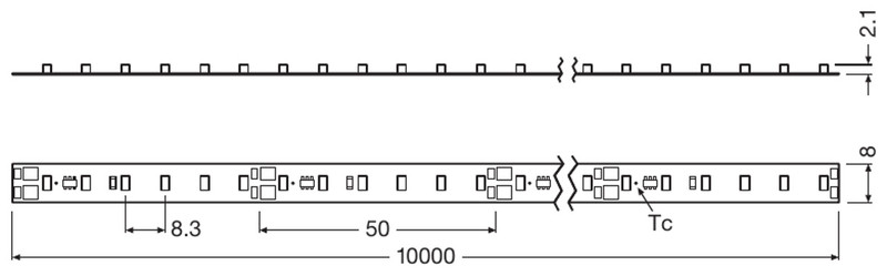 osram Valoprofiili/-nauha lf800s-g5-927-10 l2