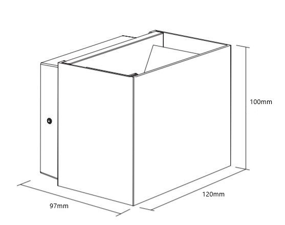 arten Exteriör väggarmatur forma 10w 3000k black ip65