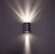 ftlight Outdoors wall luminair 2x5w led ant.grey 4000k