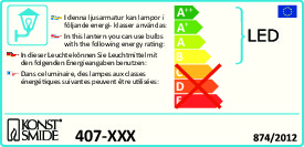konstsmide Seinävalaisin ulko pollux 407-750 ip44 gu10 mu