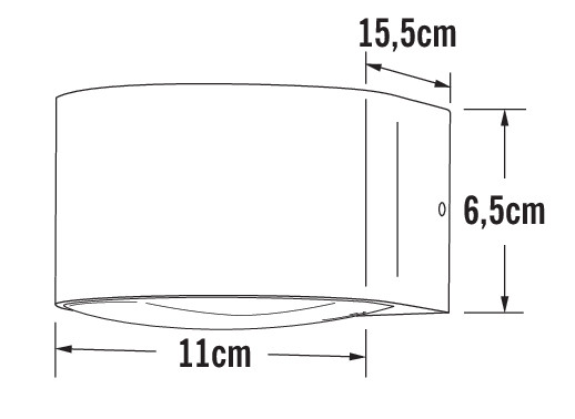 konstsmide Seinävalaisin ulko gela 7881-370 ip54 6w ant