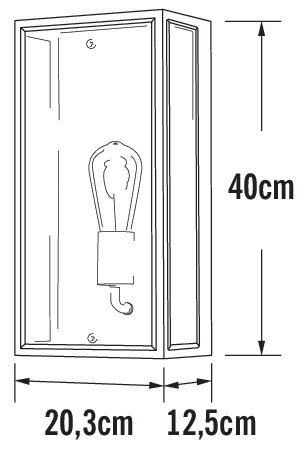 konstsmide Seinävalaisin ulko carpi 7349-750 ip44 e27 mu