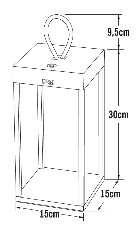 konstsmide Sisustusvalaisin ravello 7811-750 ip54 30 cm mu