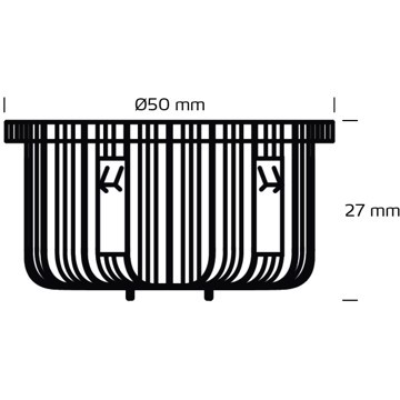 nordtronic Kohdelamppu led 6w/827 430lm gu5,3 50mm  dim