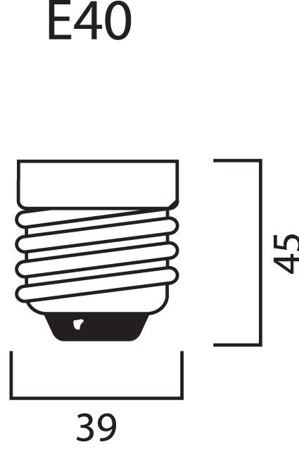 sylvania Högtrycksnatriumlampa shp-s e40 100w 2050k 9500lm 6y