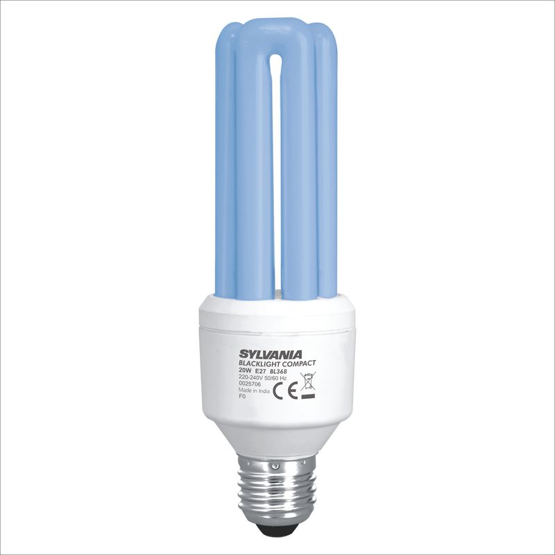 sylvania Uv-lampa blacklight bl368 minilynx 20w bl368 e27