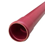 SKYDDSRÖR PVC 110X4,2 SN16 6M RÖD