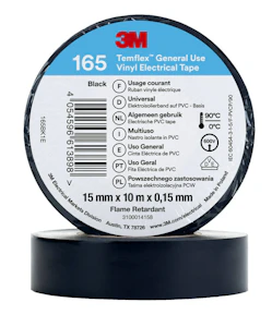 3m Electrical tape temflex 165 vinyl 15mm x 10m black