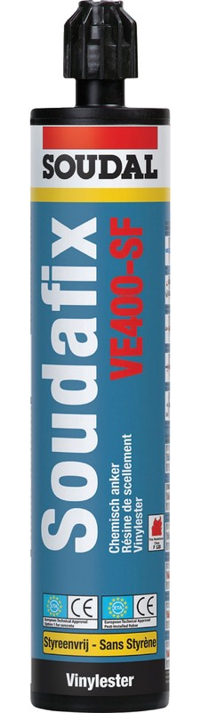 soudal Injektiomassa soudal soudafix ve400-sf 280ml harmaa
