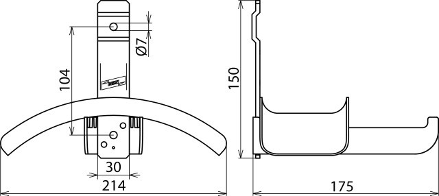 dehn+söhne Seinäteline dehnsafety hv ekv es30 1500