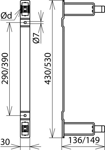 dehn+söhne Seinäteline dehnsafety hv p st d30