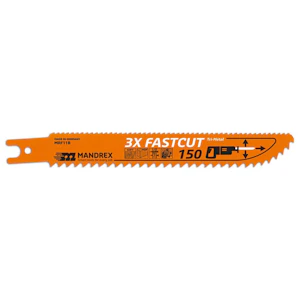mandrex Sabre saw blade mandrex 150mm 3x fastcut for wood