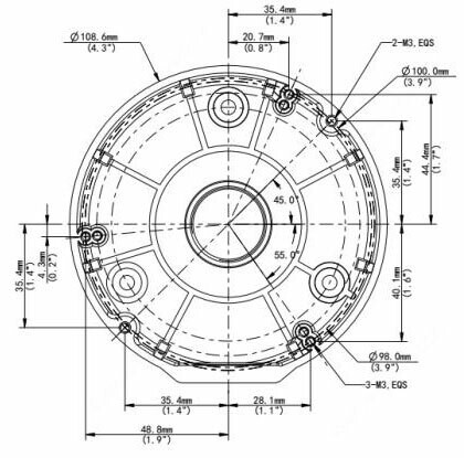unv Camera accessory junction box dome ipc32x/31x