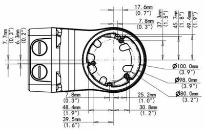 unv Camera accessory wallmount dome ipc36xx