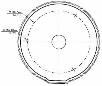 unv Camera accessory junction box dome ipc323x