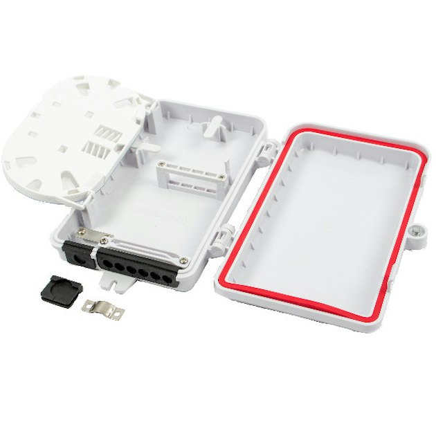HEXATRONIC DISTRIBUTION BOX HEXATRONIC FTTH WALL OUTLET 4F HEX | Fibre ...