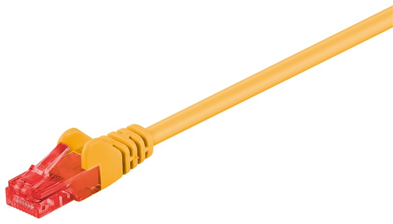 ttb Kytkentäkaapeli-cat6 ttb cat6-välij u/utp kelt 0,25m