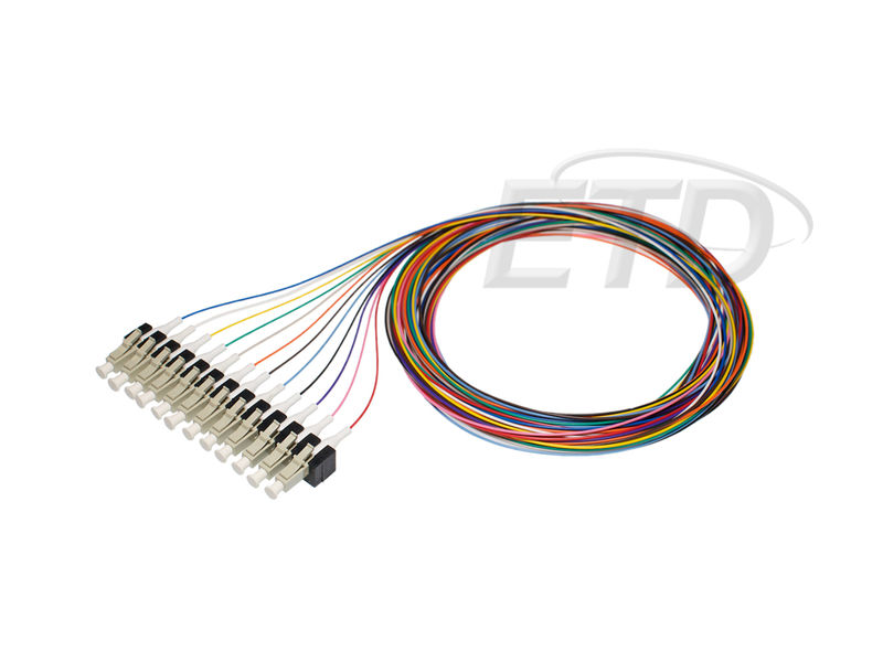 PIG TAIL -FIBRE COLOR TAILS 12XLC OM3 1,5M