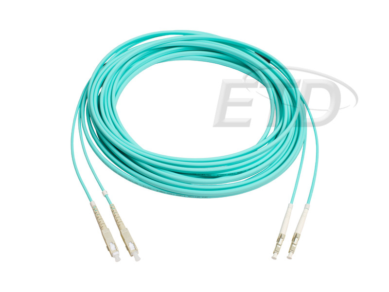 CONNECTING CABLE-FIBRE 2SC - 2LC OM3 15 M OVAL