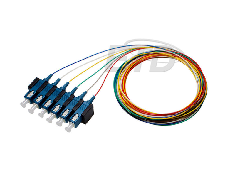 etd Pig tail (fiber) color tails 6xsc sm 2m