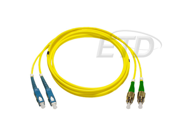 KYTKENTÄKAAPELI-KUITU-ETD 2SC/UPC - 2FC/APC SM 3M DPX